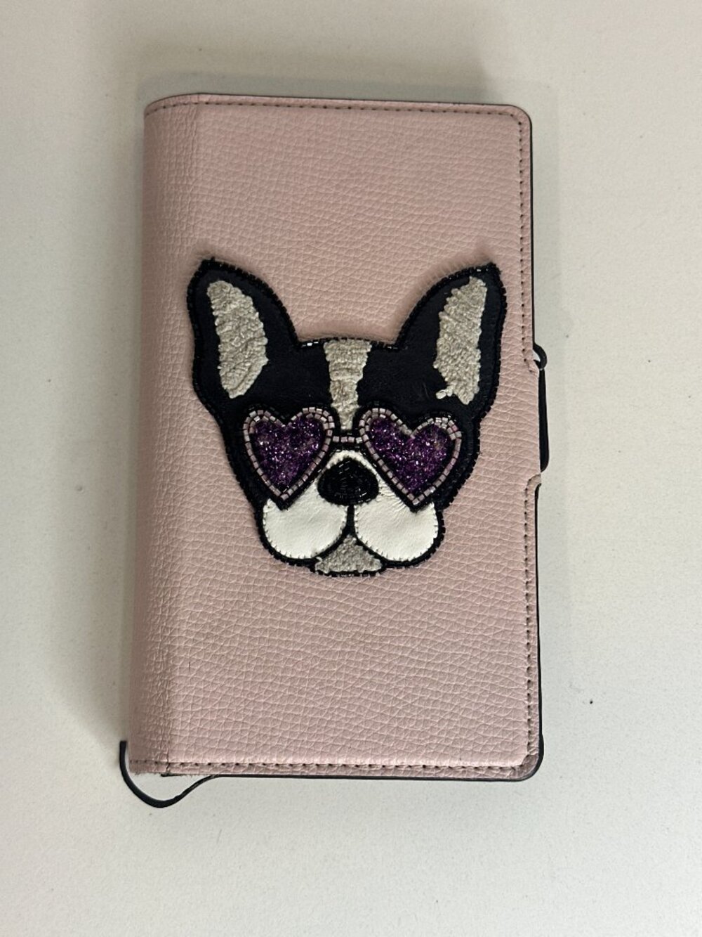 Rare Kate Spade Boston Terrier iPhone 11 Pro Wallet Case AS IS